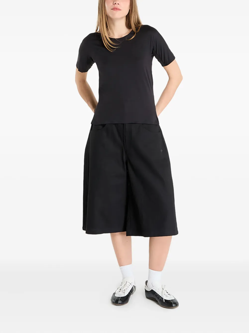 Y-3 T-shirt met logoprint Zwart