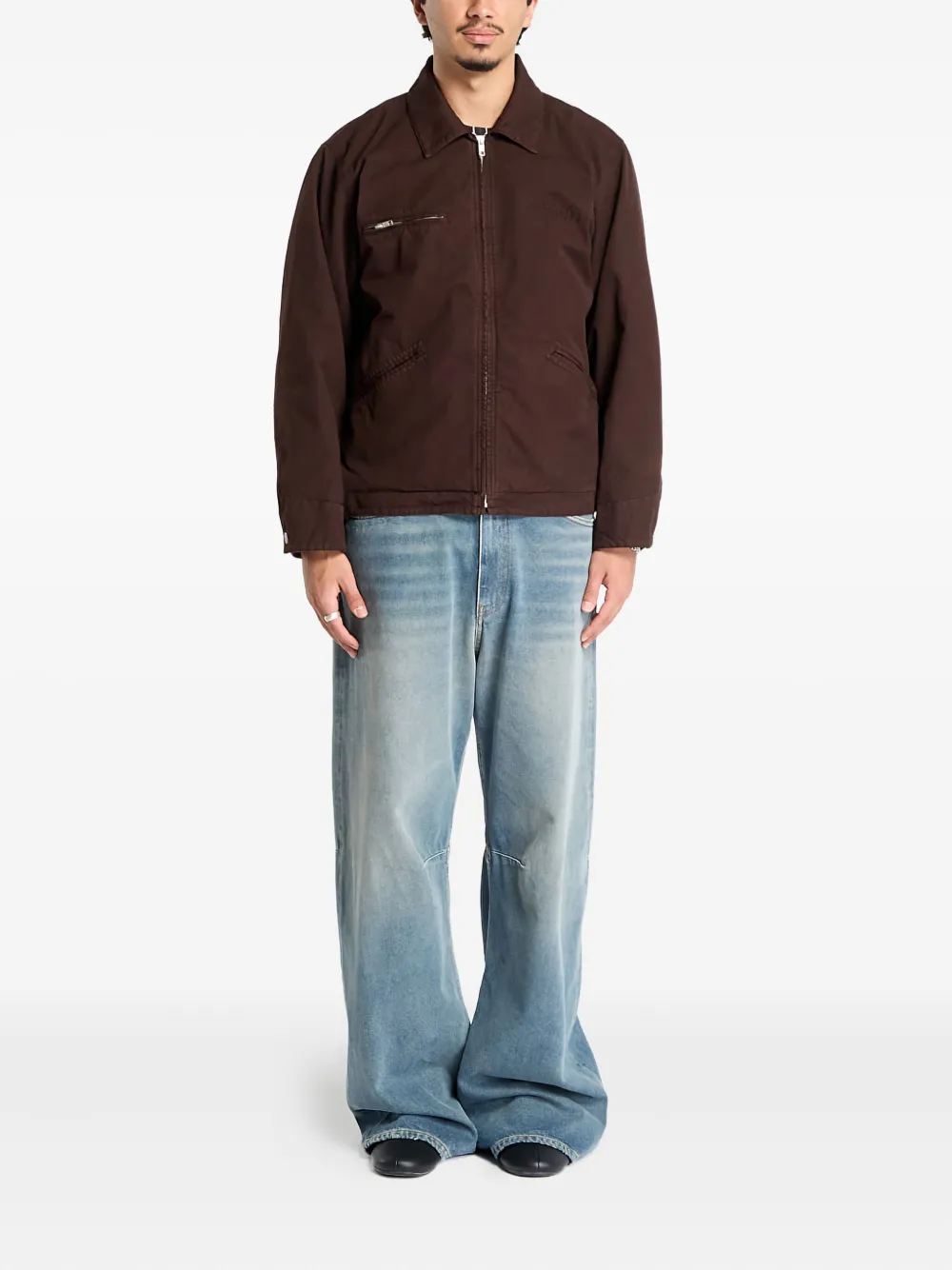 MM6 Maison Margiela chamarra con logo bordado | Sobrecamisas | Image 2