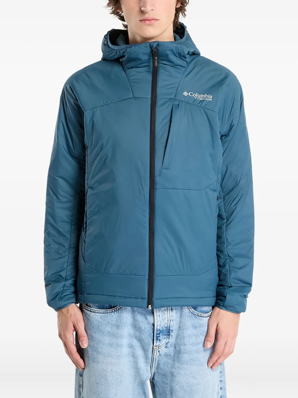 Columbia Silver Leaf & trade; Lite フーデッドジャケット - ブルー Columbia Silver Leaf & trade; Lite フーデッドジャケット - ブルー