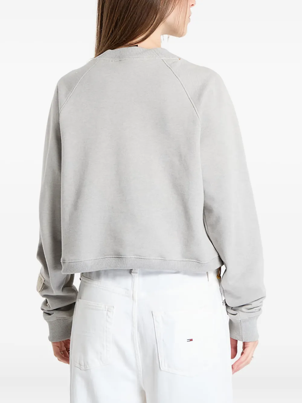 Columbia Logo-patch Sweatshirt In Gray
