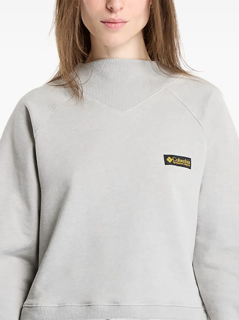Columbia Sweater met logopatch Grijs