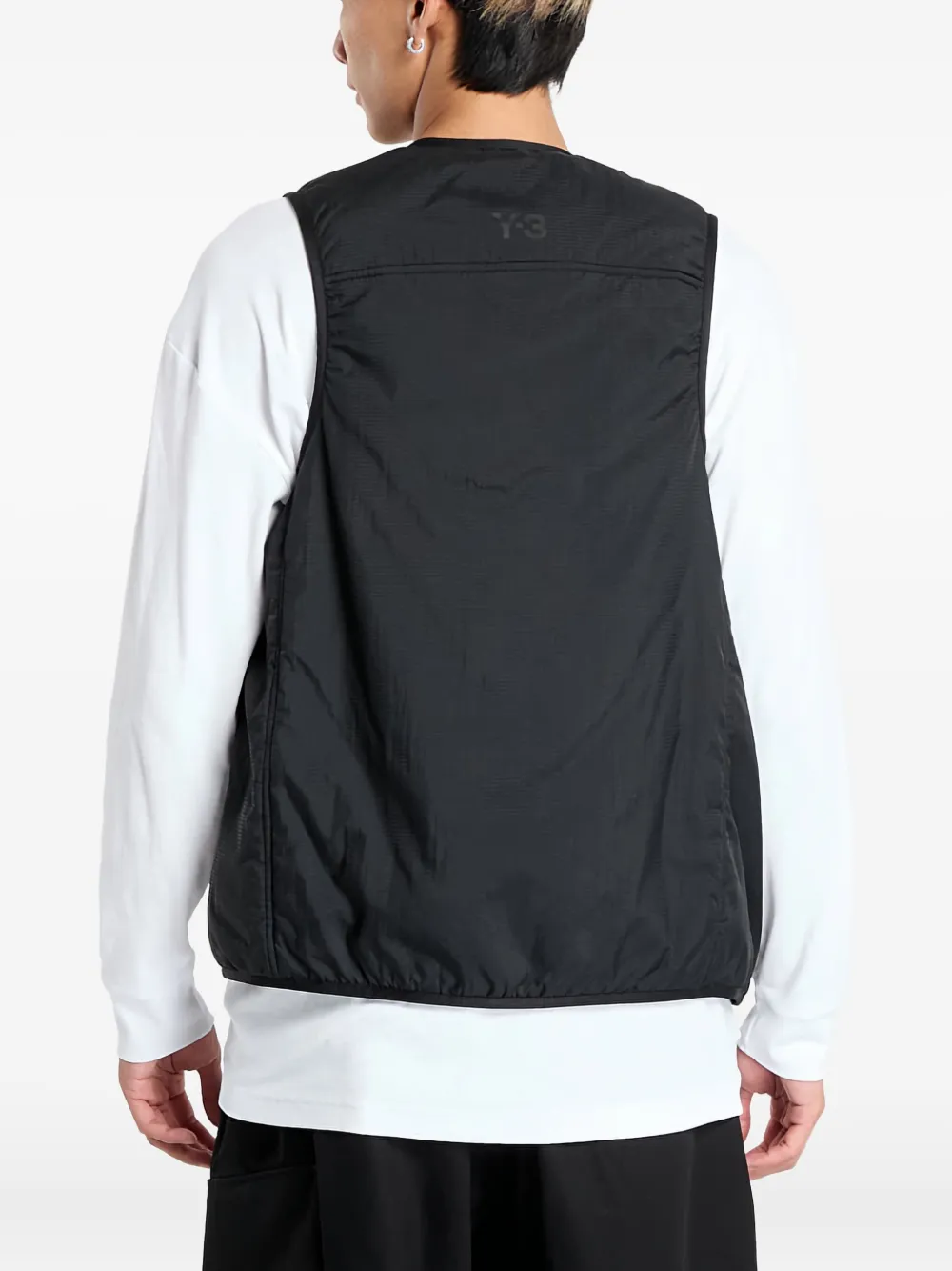 Y-3 Liner bodywarmer met knoop Zwart