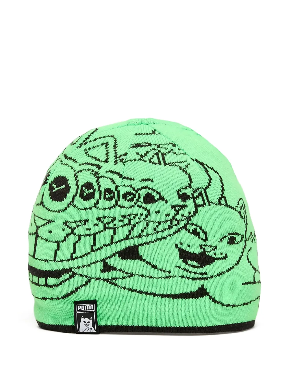 PUMA x Ripndip reversible skull beanie | Green | Image 1
