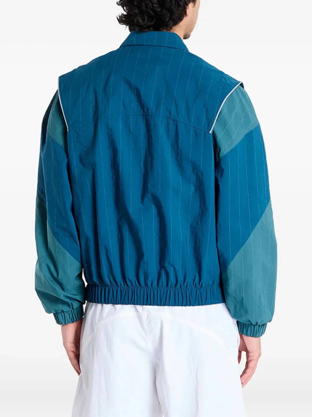 adidas Gestreept windjack met vlakken Blauw