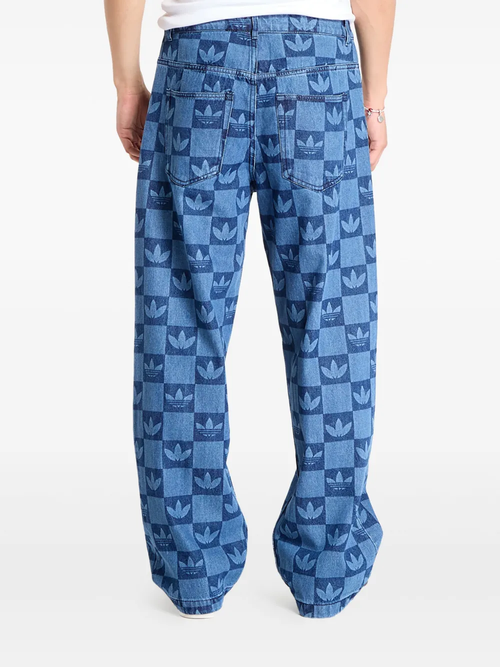 adidas Pet met monogram Blauw