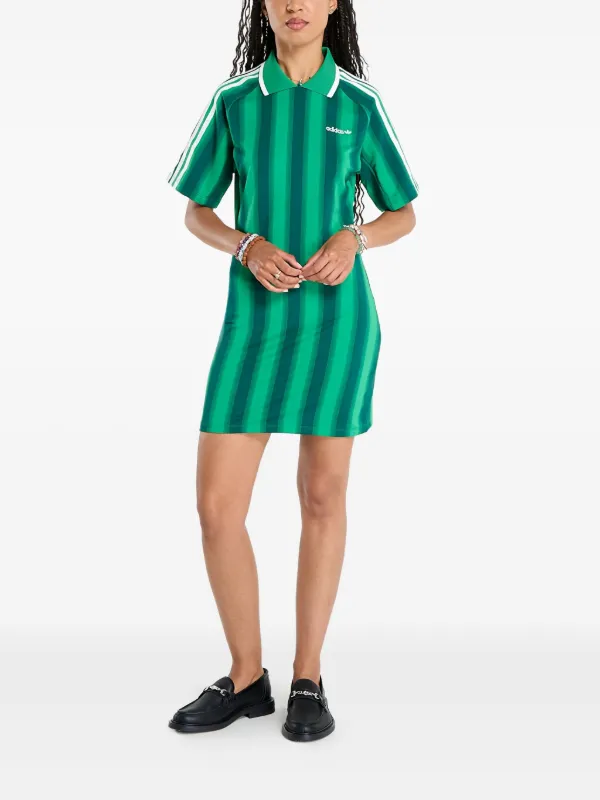 Adidas Striped Mini Dress | Green | FARFETCH