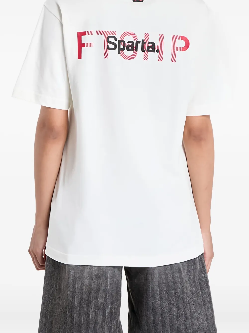 Adidas Originals X Footshop X Sparta Logo-detailed T-shirt In White