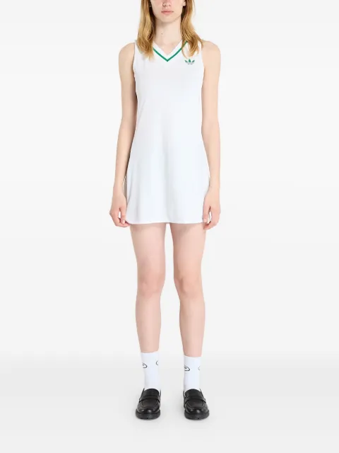 adidas sleeveless V-neck mini dress
