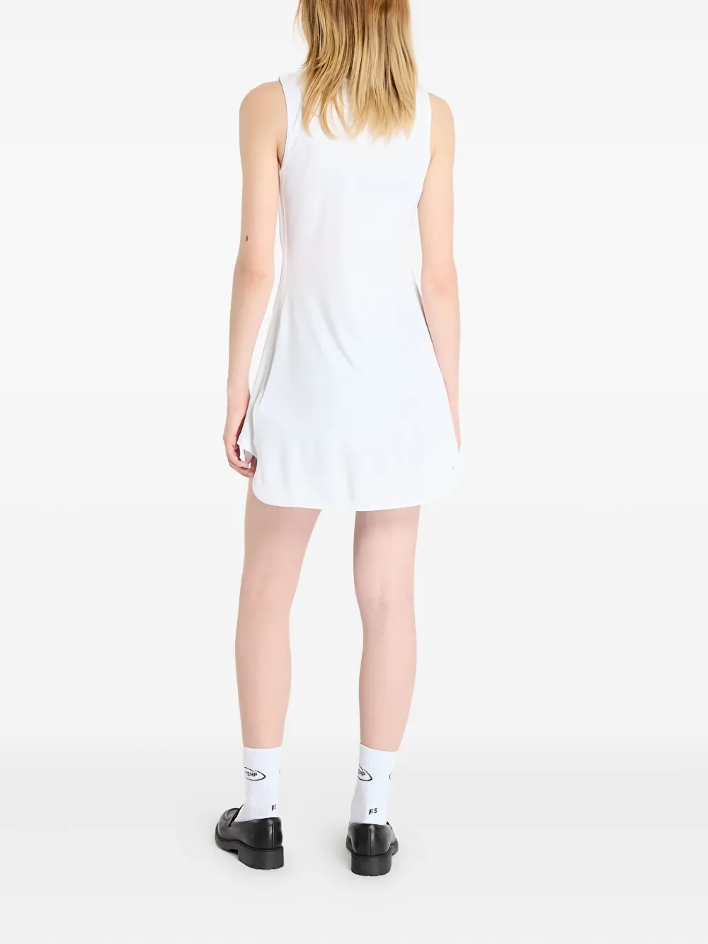 Adidas Mouwloze midi-jurk met V-hals - Wit