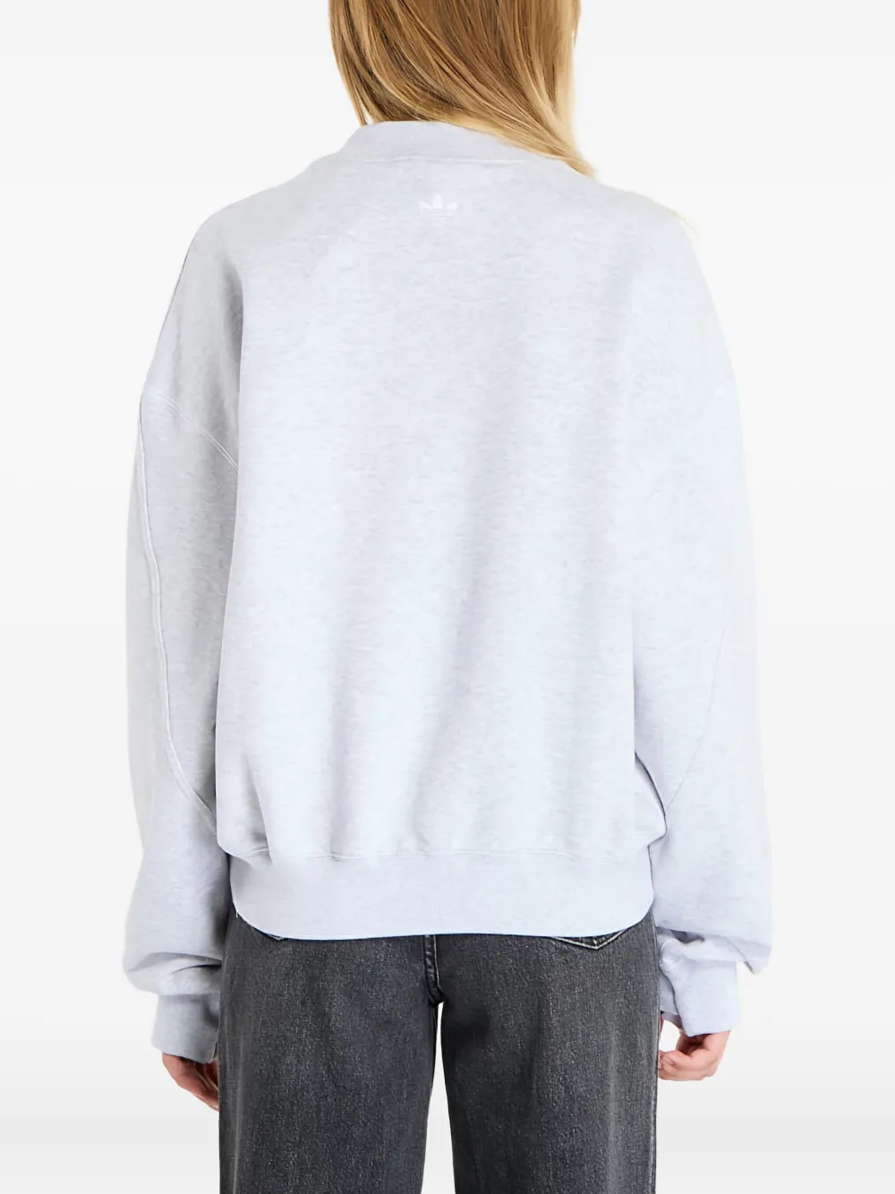 Adidas Originals Santa Monica Crew-neck Sweatshirt In Gray