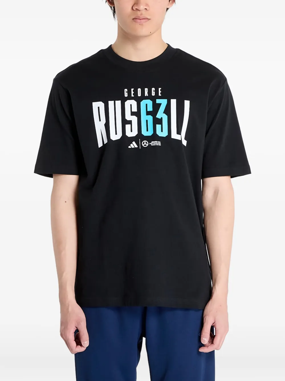 adidas playera Petronas Formula One Team George Russell en colaboración con Mercedes-AMG | negro | Image 1