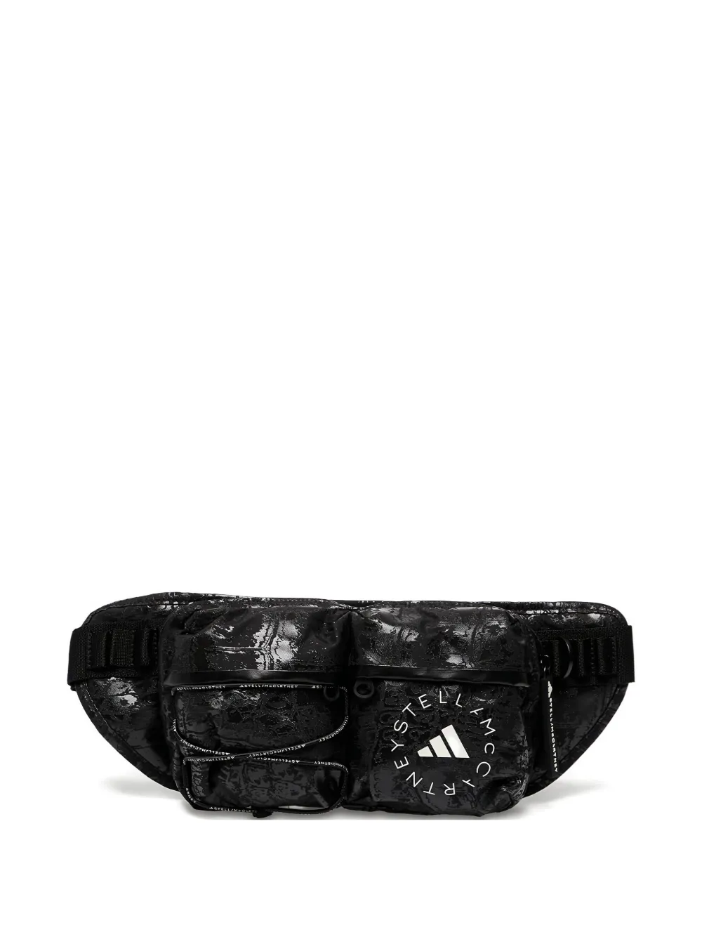 Adidas Originals X Stella Mccartney Logo-print 2.8 L Belt Bag In Black