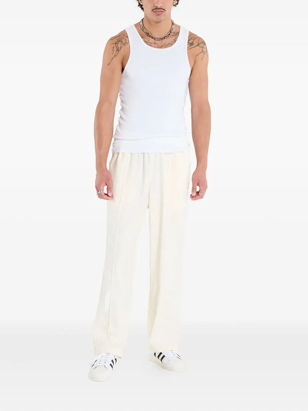 Adidas Trainingsbroek met elastische taille - Beige