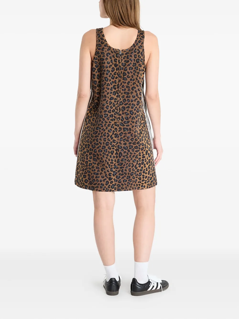 adidas Mini-jurk met luipaardprint Beige