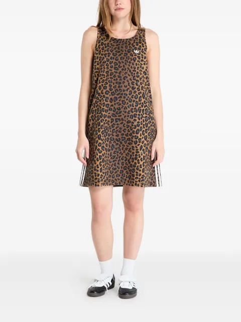 adidas leopard-print mini dress