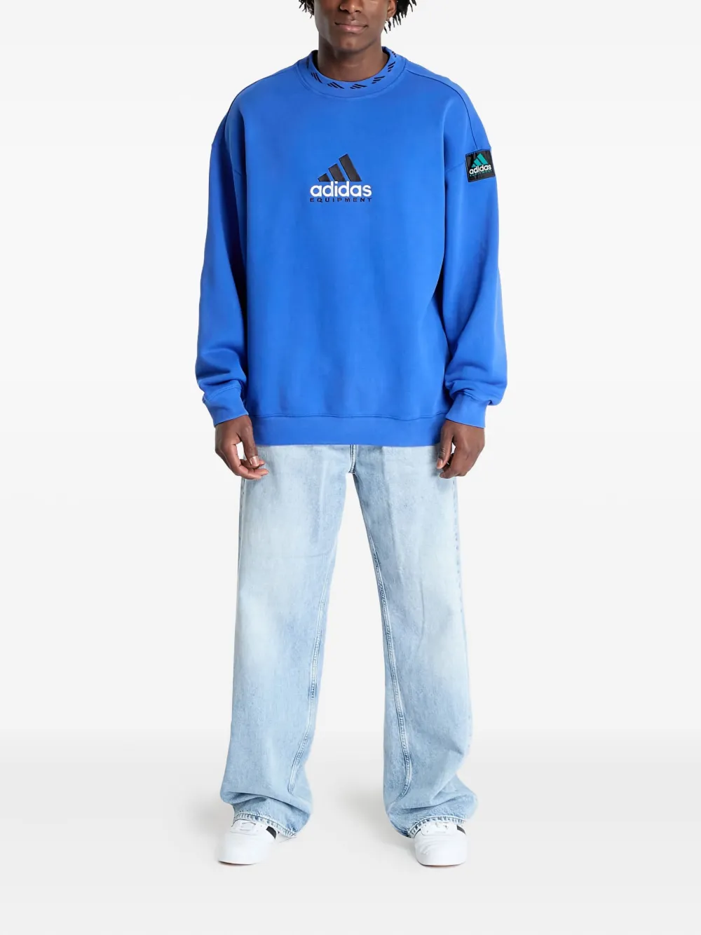 Adidas Equipment sweater met ronde hals en logo - Blauw