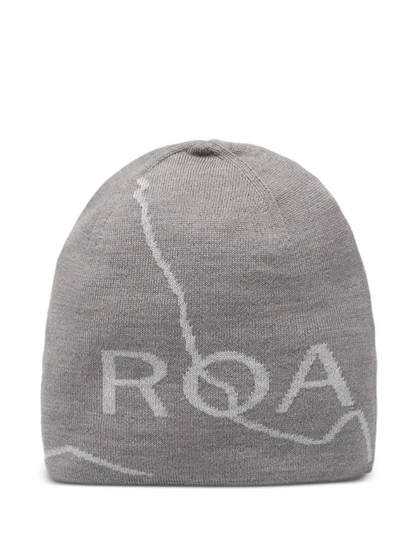 ROA ロゴ ビーニー | グレー | FARFETCH JP