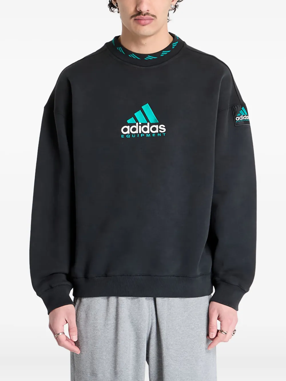 adidas pull à détail logo | noir | Image 1