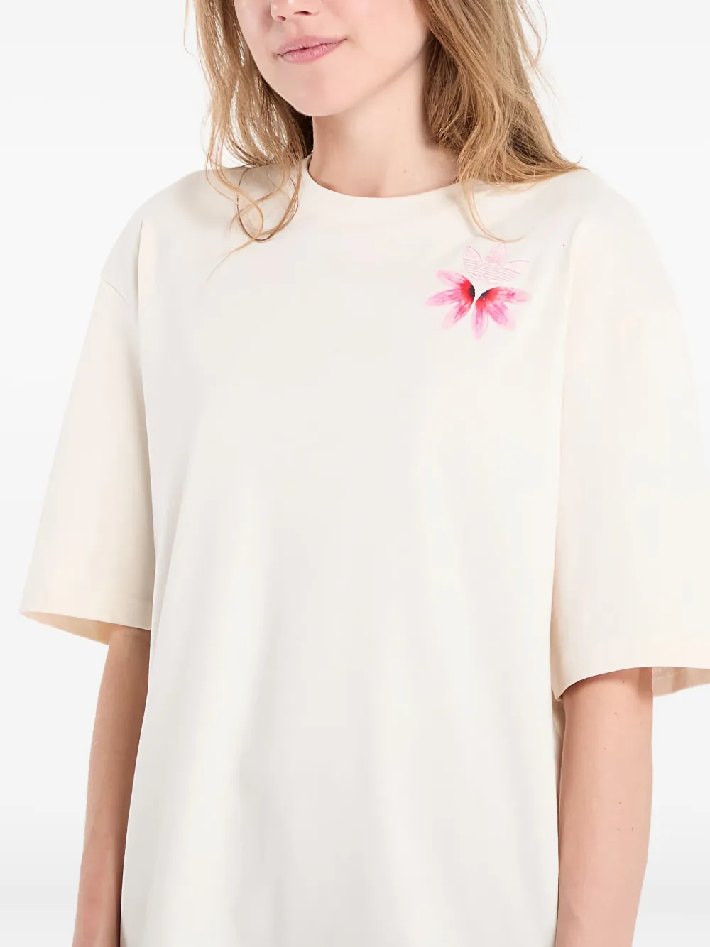 Adidas Originals Summer Glow T-shirt In Neutral