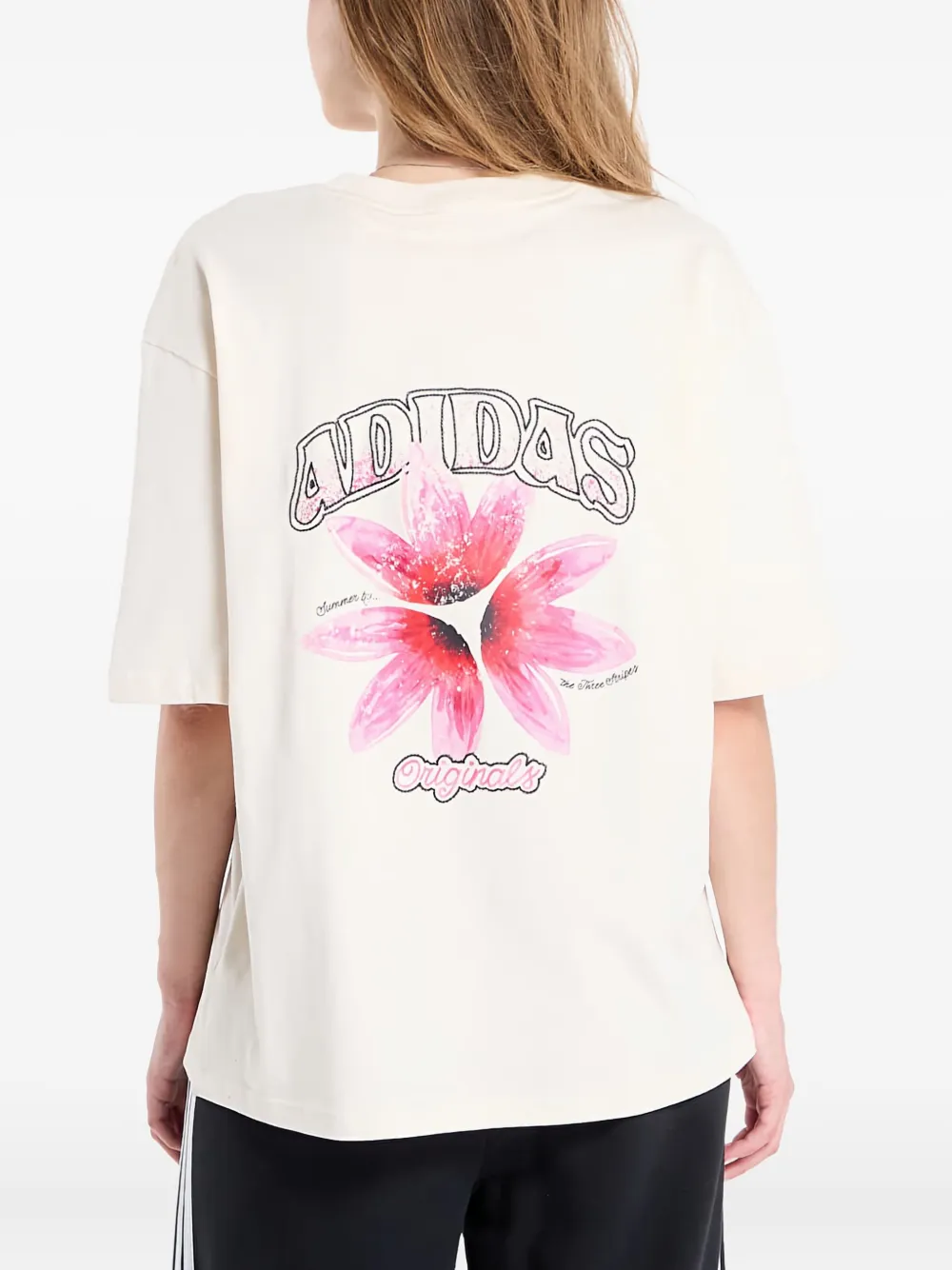 Adidas Originals Summer Glow T-shirt In Neutral