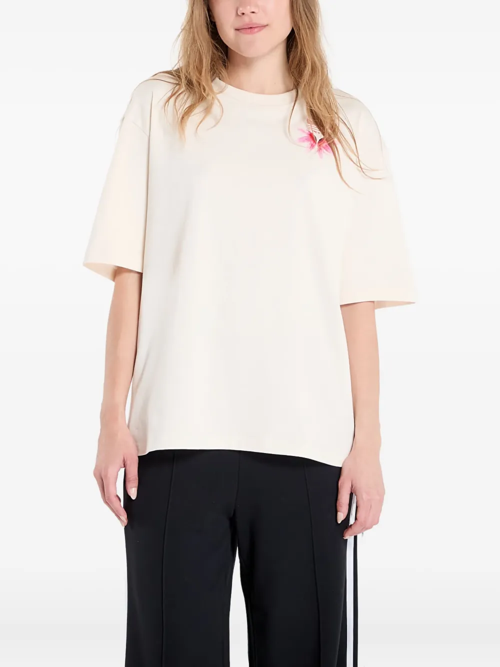 Adidas Originals Summer Glow T-shirt In Neutral