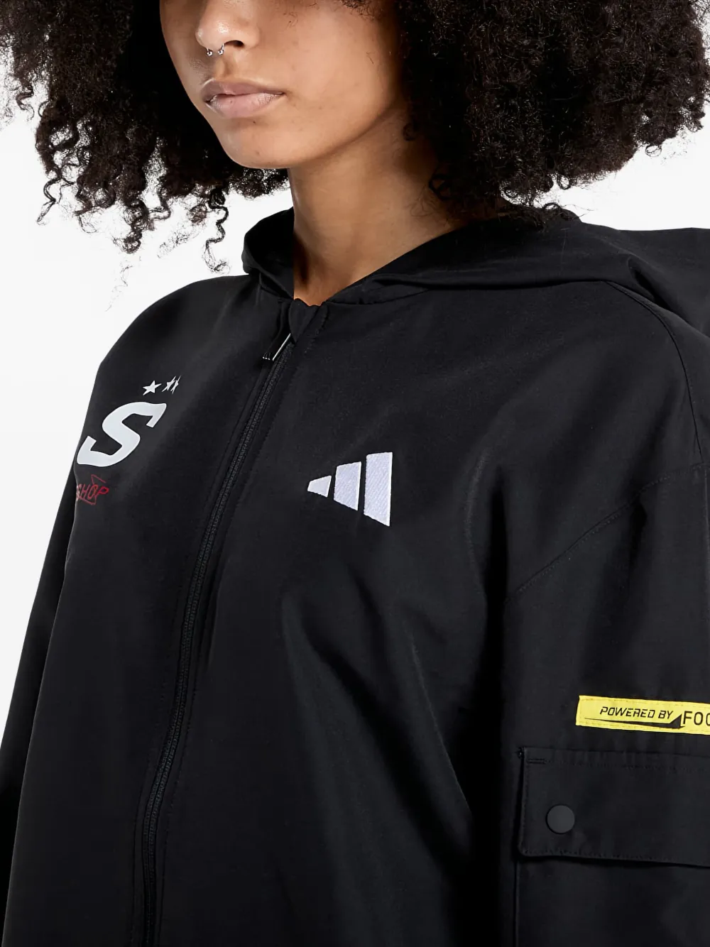 Adidas Originals X Footshop X Sparta Logo-detaile Jacket In Black