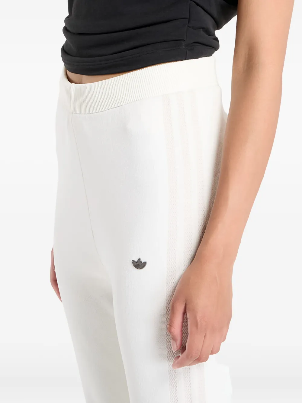 Adidas Originals Logo-detail Track Pants In White