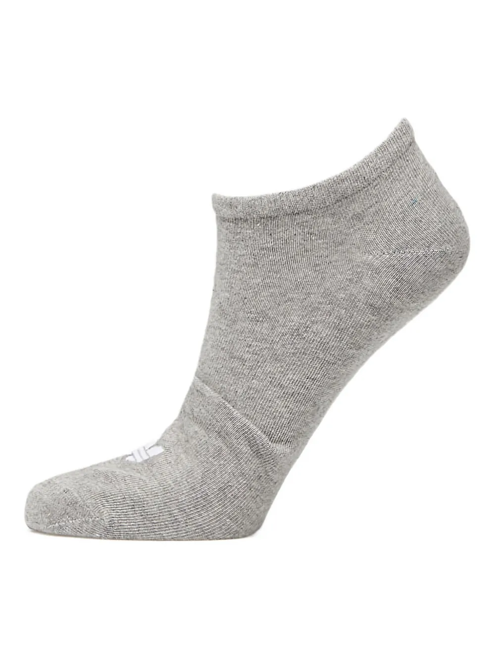 Adidas Originals Trefoil Liner Socks (pack Of Tree) In Gray