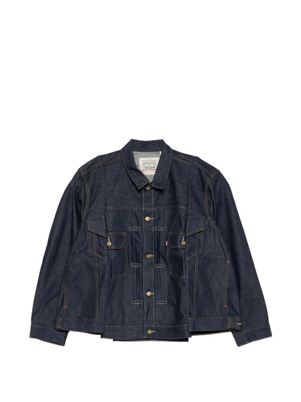 sacai x Levis cotton denim jacket - Blu