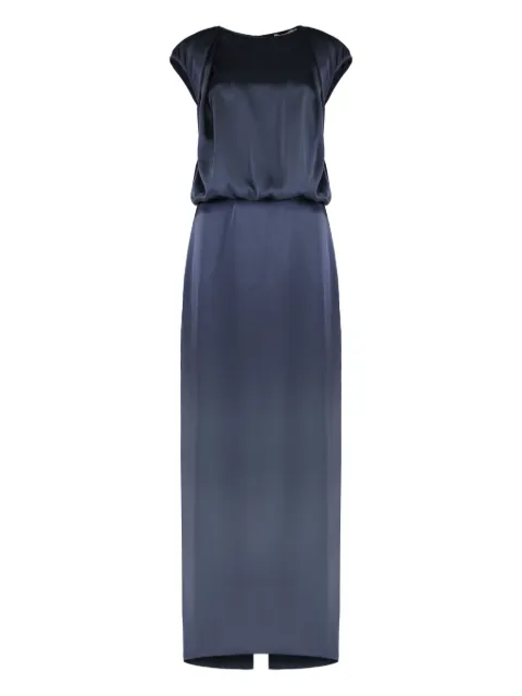Les Filles d'Eva rear-slit satin dress