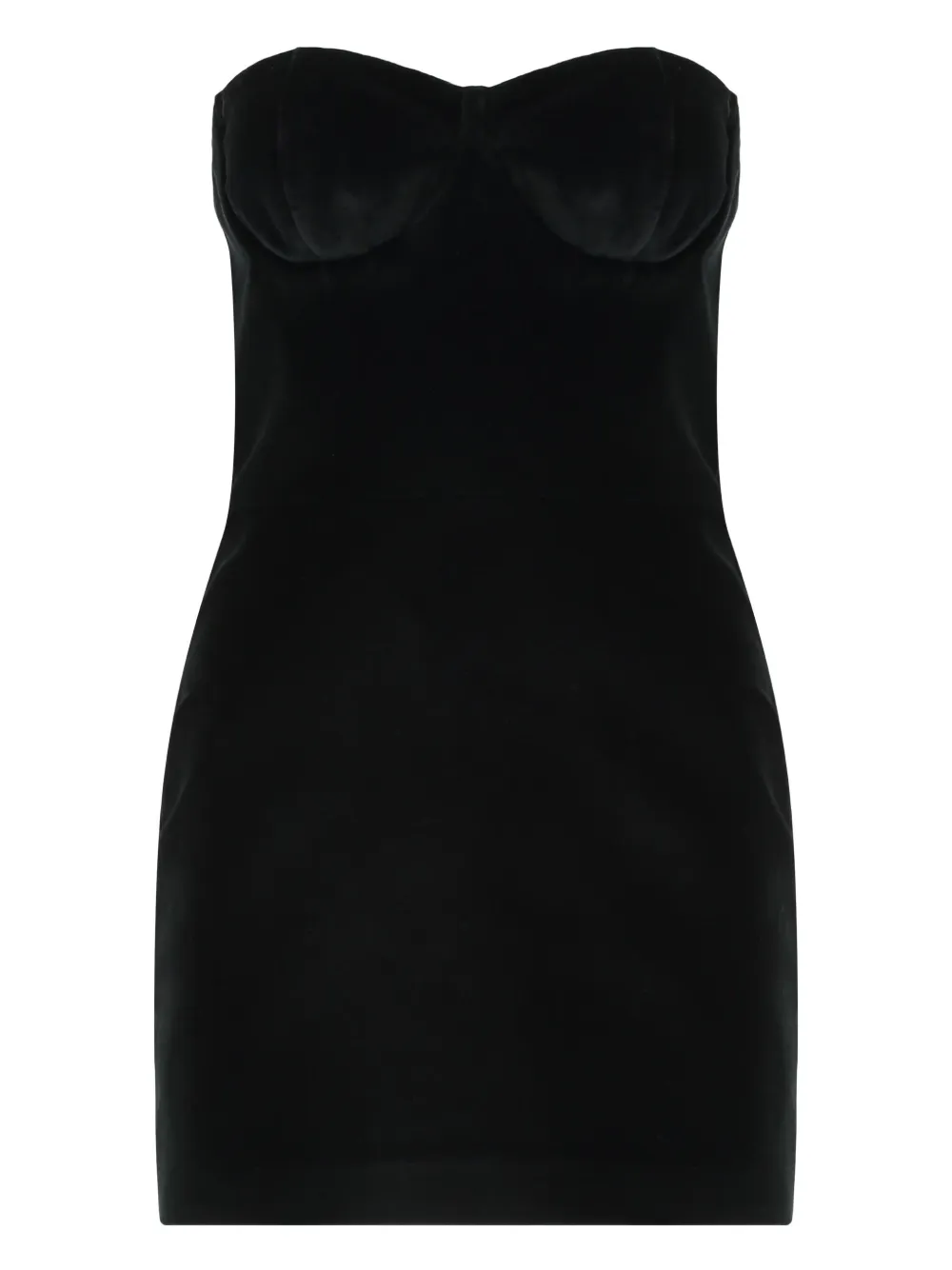 Les Filles D'eva Heart-shaped Wired-neck Mini Dress In Black