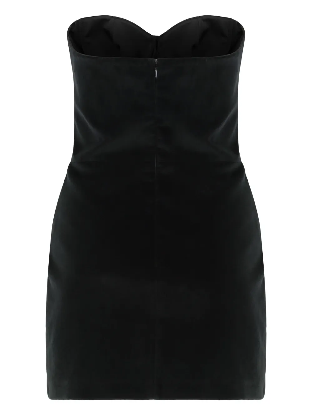 Les Filles D'eva Heart-shaped Wired-neck Mini Dress In Black