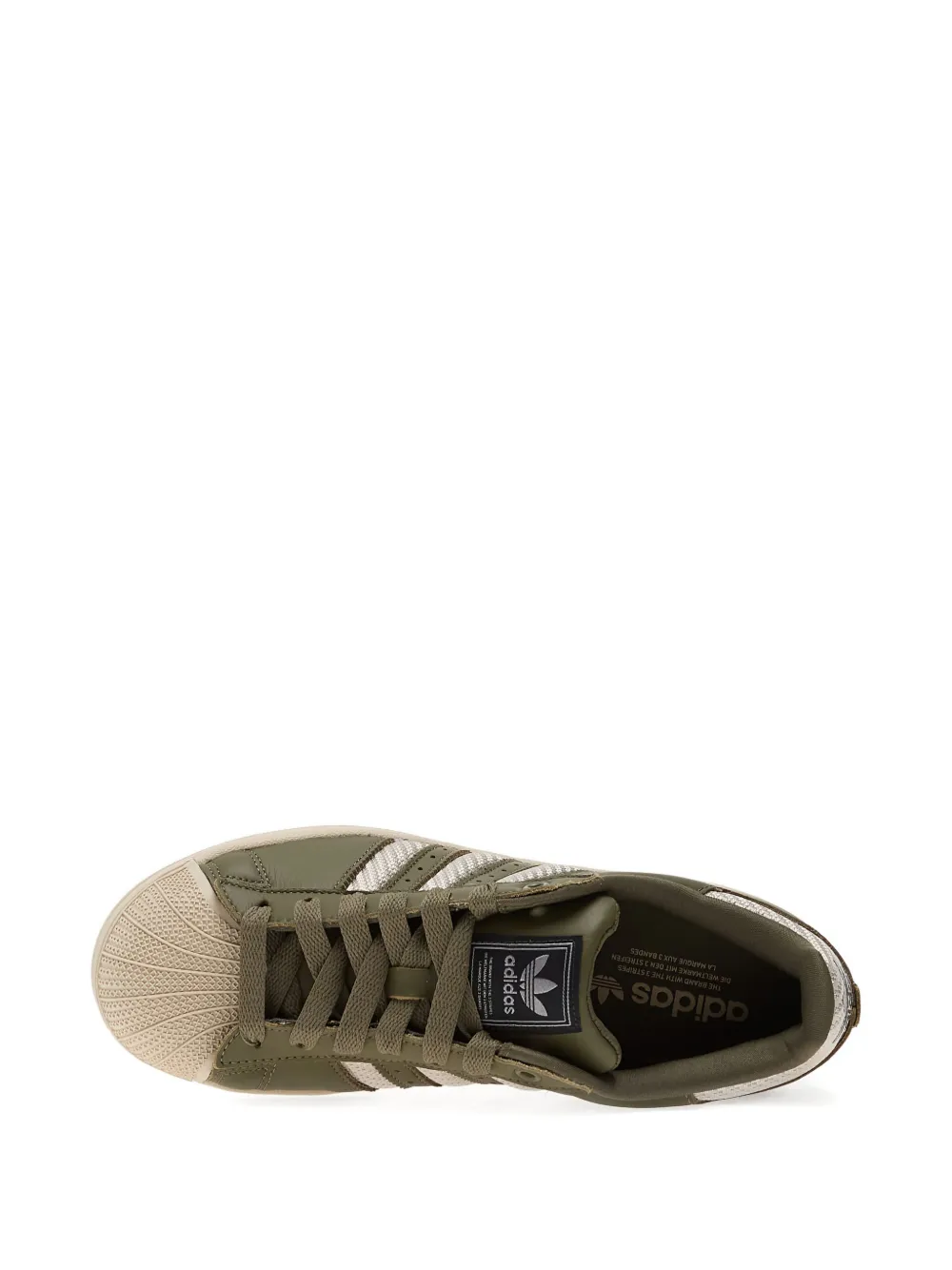 adidas Superstar II gestreepte sneakers Groen