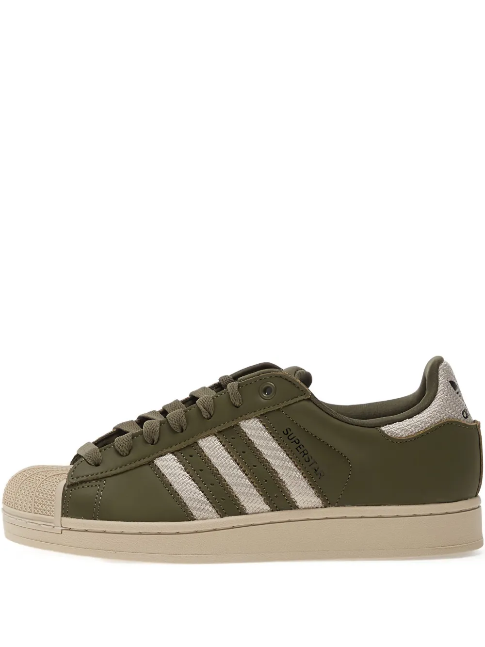 adidas Superstar II gestreepte sneakers Groen