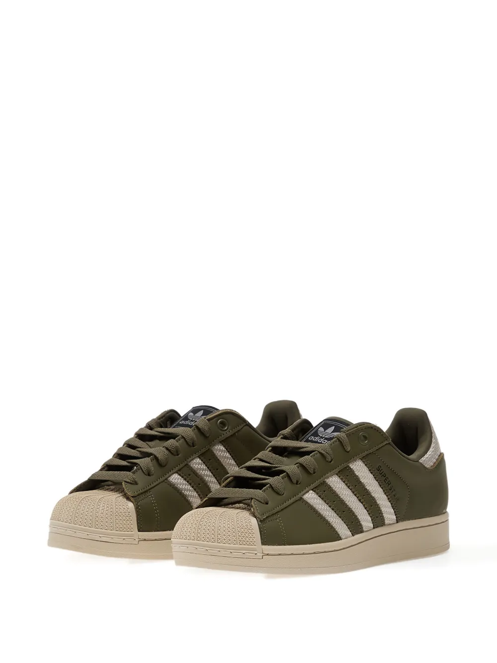 adidas Superstar II gestreepte sneakers Groen