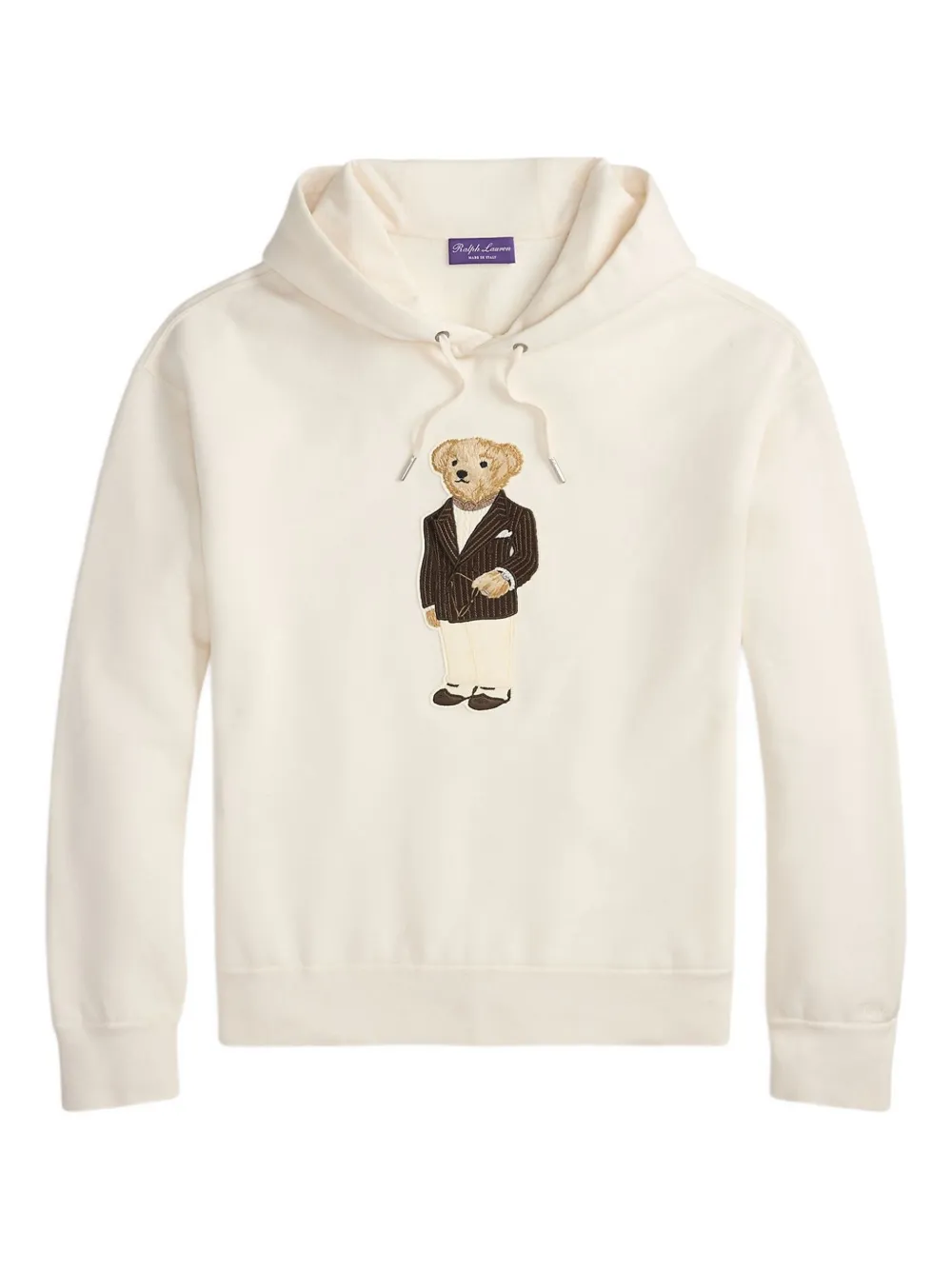 Ralph Lauren Collection sudadera con capucha y logo gráfico | neutro | Image 1