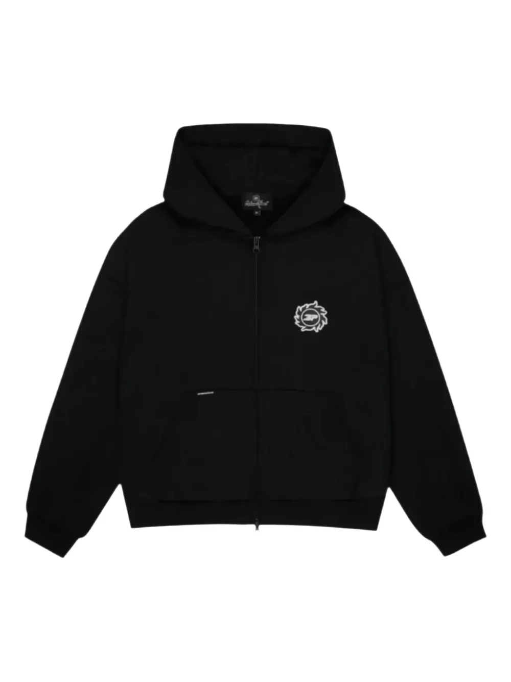 BROKEN PLANET Sun zip-up hoodie | Black | Image 1