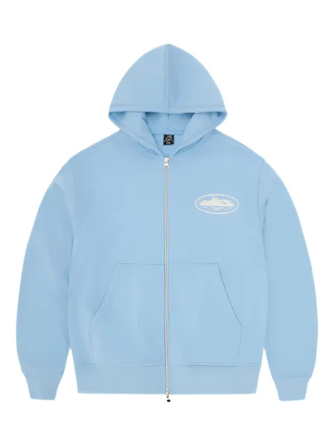 CORTEIZ Island puff-print zip hoodie