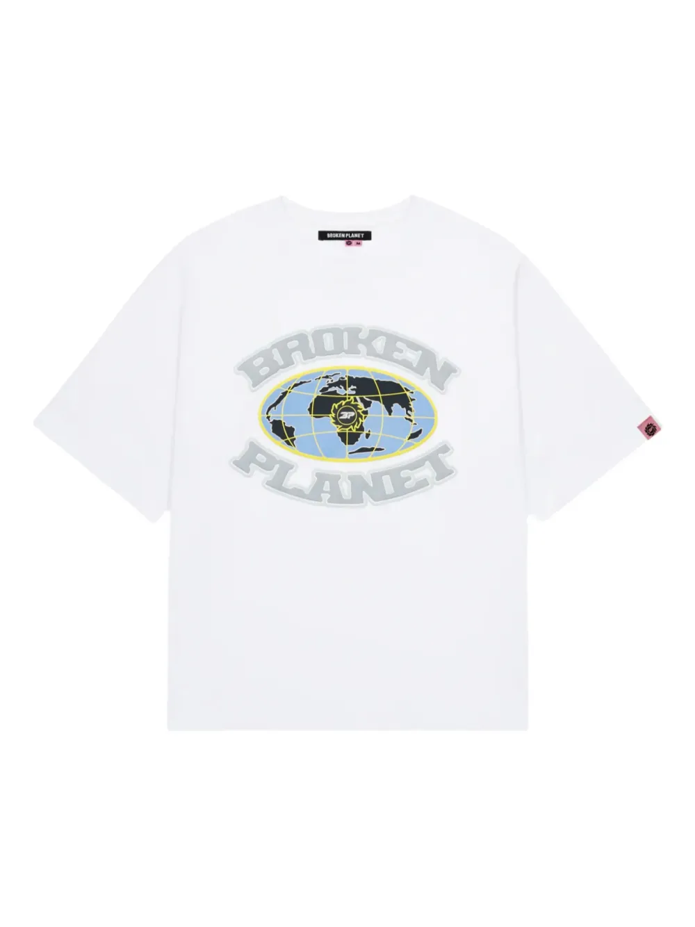 Broken Planet Grid T-shirt In Animal Print