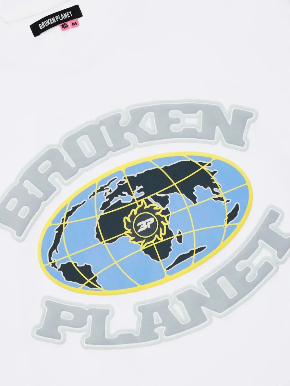 BROKEN PLANET Grid T-shirt Wit