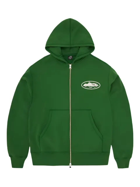 CORTEIZ Island puff-print zip hoodie
