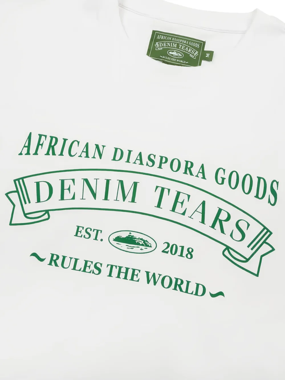 Denim Tears x Corteiz ADG T-shirt Wit