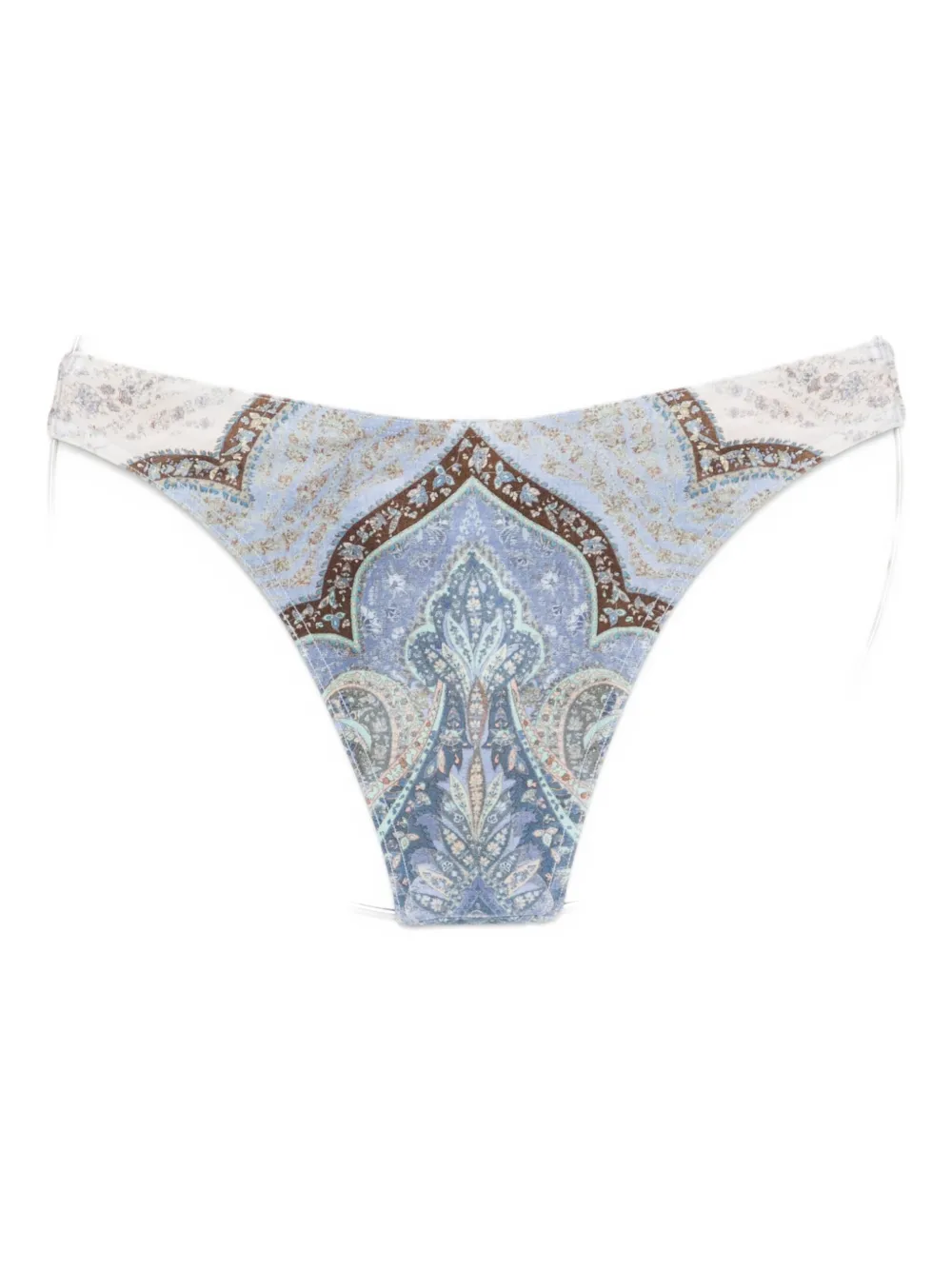 Zimmermann Wanderlust Scoop Lycra Bikini Bottom In Blue