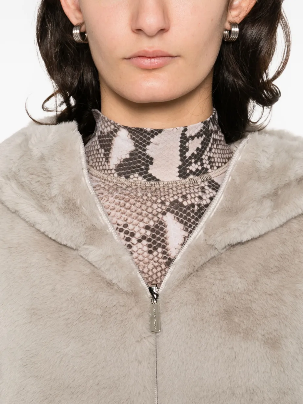 Colmar Hooded Zip Jacket In Neutral