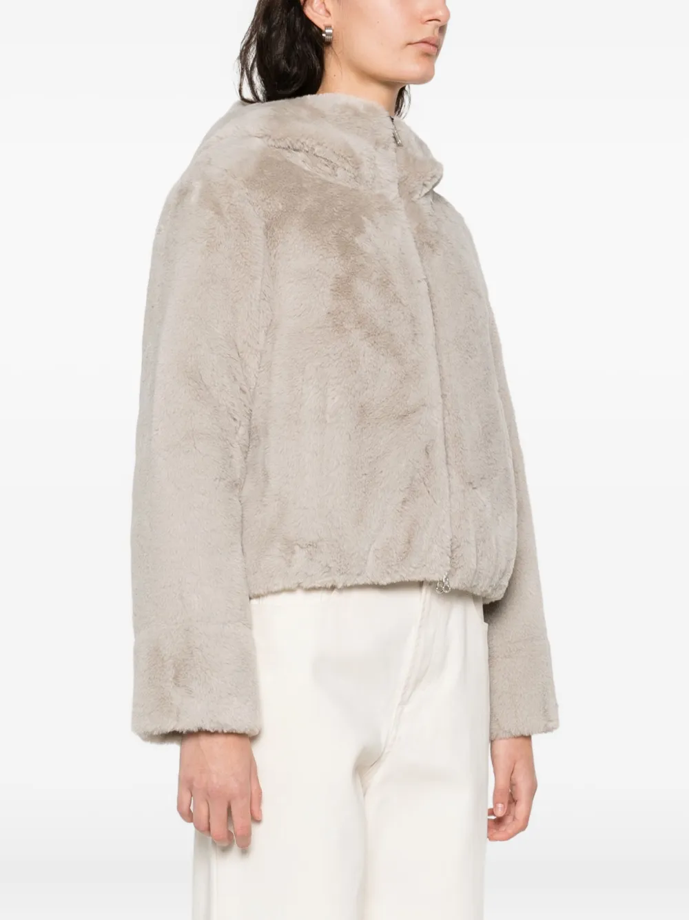 Colmar Hooded Zip Jacket In Neutral