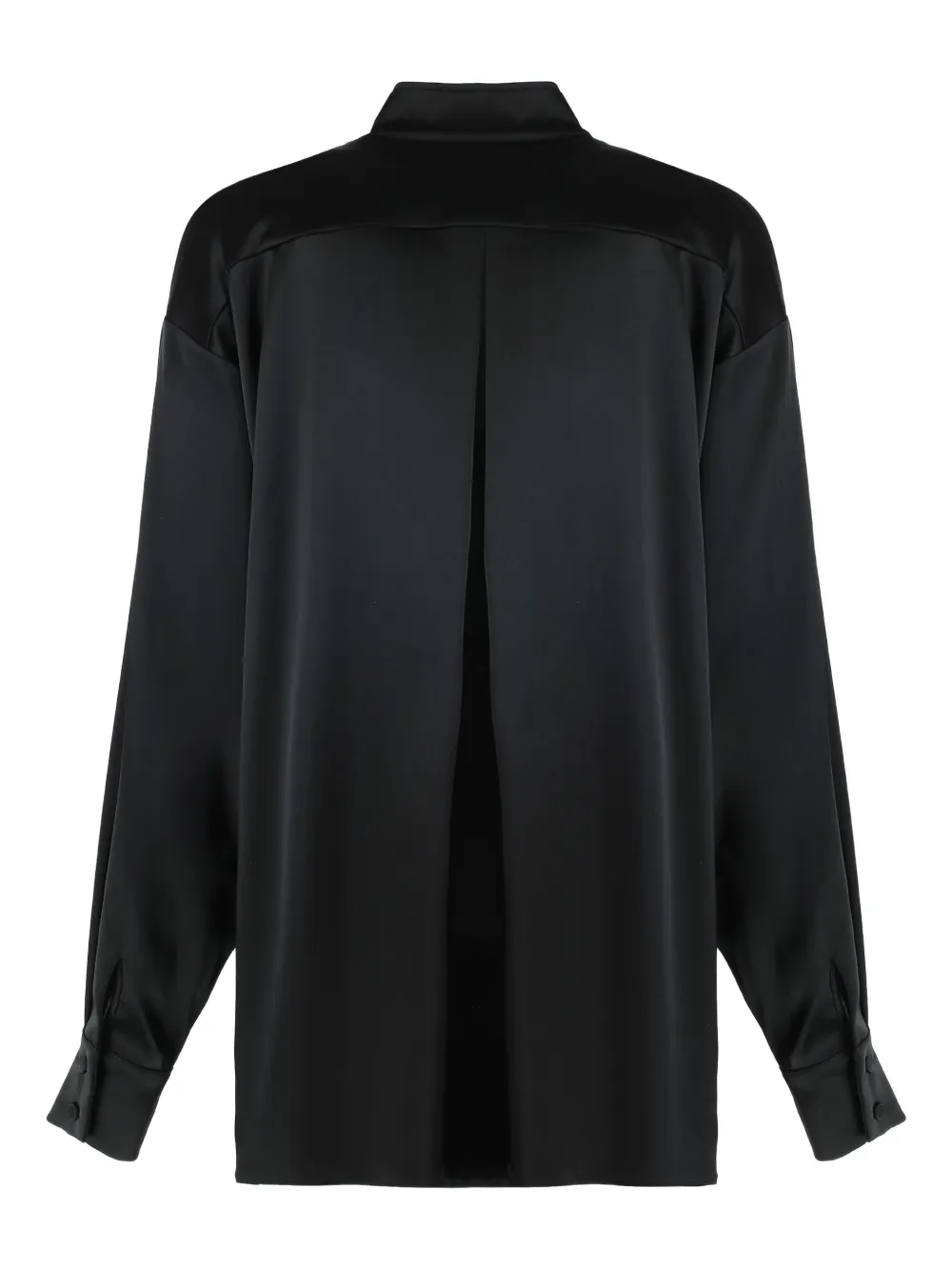 Les Filles d'Eva buttoned pleated-detail shirt - Zwart