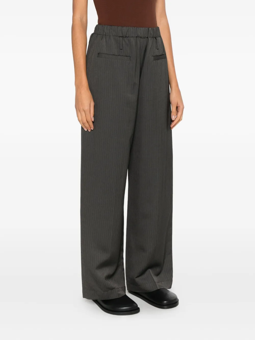 Tela Gestreepte broek Grijs