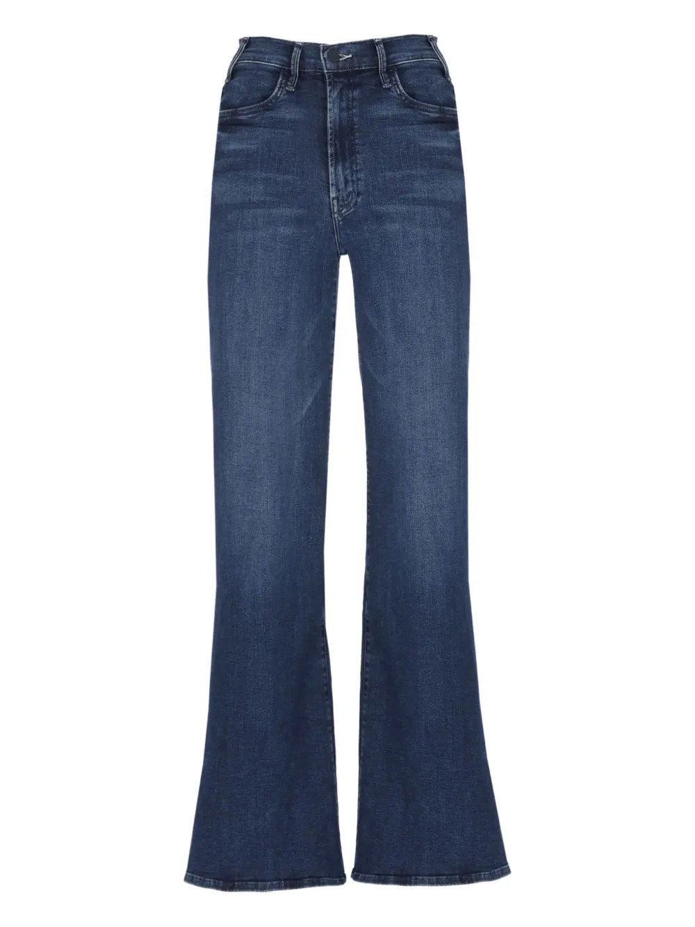 Mother The Hustler Roller Sneak Jeans In Blue