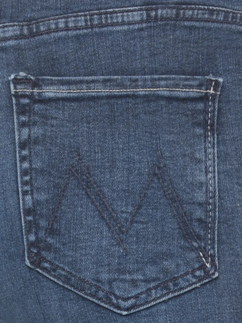 Mother The Hustler Roller Sneak Jeans In Blue