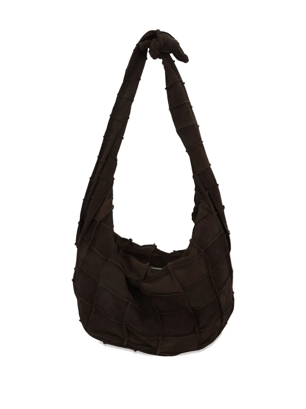 Niccolò Pasqualetti Leren schoudertas - Bruin